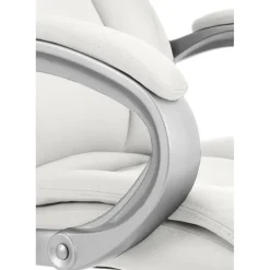 CLP Bureaustoel Apoll XL chroom Frame - Kunstleer - wit