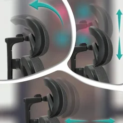 CLP Bureaustoel Bryden chroom Frame - Kunststof - zwart