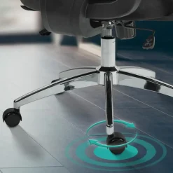 CLP Bureaustoel Bryden chroom Frame - Kunststof - zwart