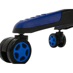 CLP Bureaustoel Clovis zwart Frame - Kunstleer - zwart/blauw