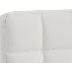 CLP Bureaustoel Deli V2 chroom Frame - Kunstleer - wit