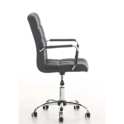 CLP Bureaustoel Deli V2 chroom Frame - Stof - grijs