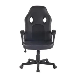 CLP Bureaustoel Elbing zwart Frame - Kunstleer - zwart/zwart