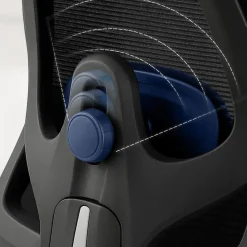 CLP Bureaustoel Elisha zwart Frame - Stof - zwart