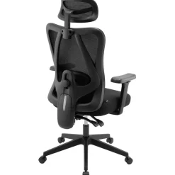 CLP Bureaustoel Elisha zwart Frame - Stof - zwart