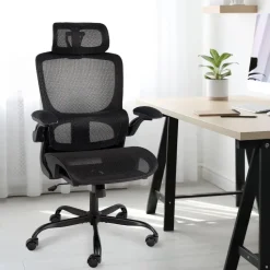 CLP Bureaustoel Kaylee zwart Frame - Kunststof - zwart