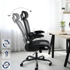 CLP Bureaustoel Kaylee zwart Frame - Kunststof - zwart