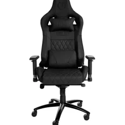 CLP Bureaustoel Keren zwart Frame - Echt leer - zwart