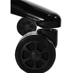 CLP Bureaustoel Keren zwart Frame - Echt leer - wit