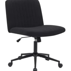 CLP Bureaustoel Kingman zwart Frame - Stof - zwart