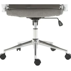 CLP Bureaustoel Kolumbus chroom Frame - Stof - grijs