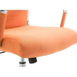 CLP Bureaustoel Kolumbus chroom Frame - Stof - oranje