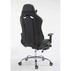 CLP Bureaustoel Limit zwart Frame - Kunstleer - zwart/groen