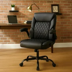 CLP Bureaustoel Medfield zwart Frame - Kunstleer - zwart