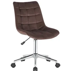 CLP Bureaustoel Medford Fluweel - bruin