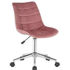 CLP Bureaustoel Medford Fluweel - roze
