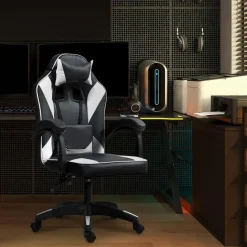 CLP Bureaustoel Orkney zwart Frame - Kunststof - zwart/wit