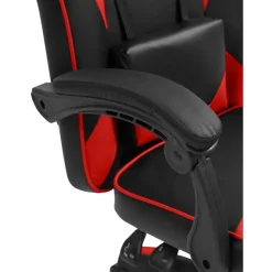 CLP Bureaustoel Orkney zwart Frame - Kunststof - zwart/rood