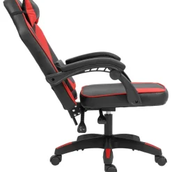 CLP Bureaustoel Orkney zwart Frame - Kunststof - zwart/rood