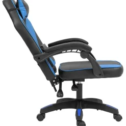 CLP Bureaustoel Orkney zwart Frame - Kunststof - zwart/blauw