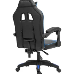 CLP Bureaustoel Orkney zwart Frame - Kunststof - zwart/blauw