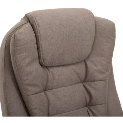 CLP Bureaustoel Thor chroom Frame - Stof - taupe