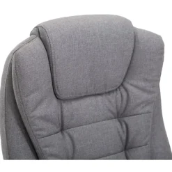 CLP Bureaustoel Thor chroom Frame - Stof - grijs