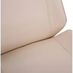 CLP Bureaustoel Varel chroom Frame - Kunstleer - walnoot/creme