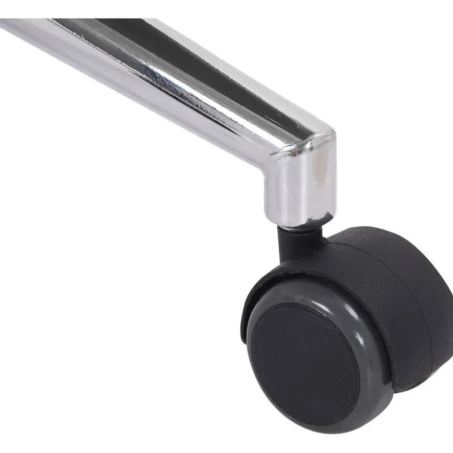 CLP Bureaustoel Varel chroom Frame - Kunstleer - walnoot/creme