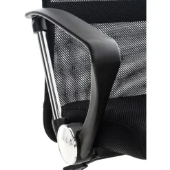 CLP Bureaustoel Washington chroom Frame - Kunstleer - zwart