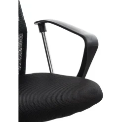 CLP Bureaustoel Washington chroom Frame - Kunstleer - zwart