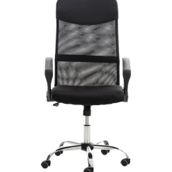 CLP Bureaustoel Washington chroom Frame - Kunstleer - zwart