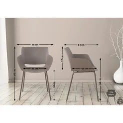 CLP Eetkamerstoel Alpena Kunststof - taupe