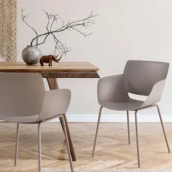 CLP Eetkamerstoel Alpena Kunststof - taupe