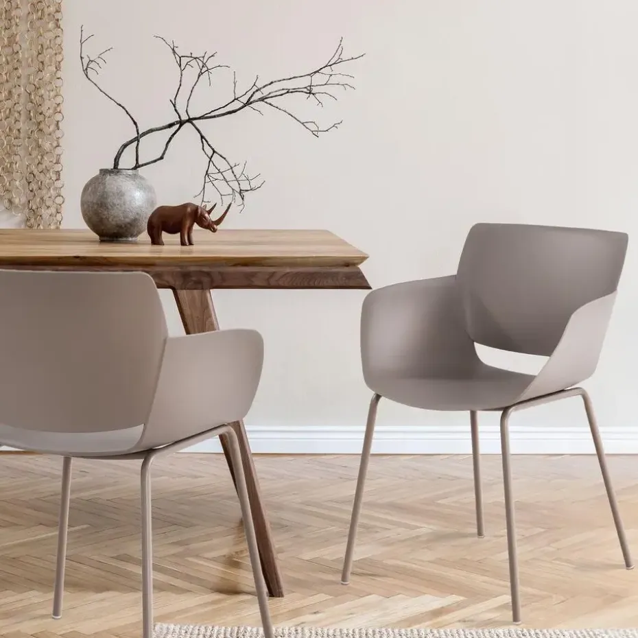 CLP Eetkamerstoel Alpena Kunststof - taupe