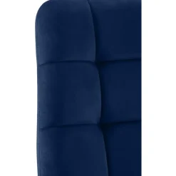 CLP Eetkamerstoel Antibes zwart Frame - Fluweel - donkerblauw