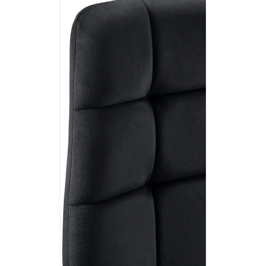 CLP Eetkamerstoel Antibes zwart Frame - Fluweel - zwart