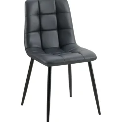 CLP Eetkamerstoel Antibes zwart Frame - Kunstleer - zwart