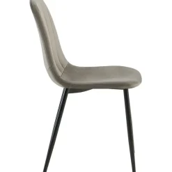 CLP Eetkamerstoel Baxter zwart Frame - Metaal - antraciet
