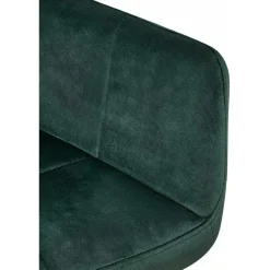 CLP Eetkamerstoel Emia zwart Frame - Fluweel - groen