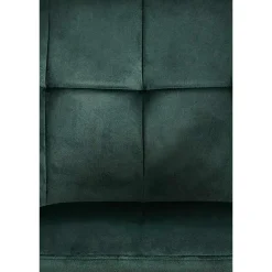 CLP Eetkamerstoel Emia zwart Frame - Fluweel - groen