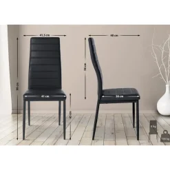 CLP Eetkamerstoel Mayfair Kunstleer - zwart