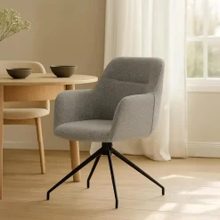 CLP Eetkamerstoel Merlinda Stof - grijs