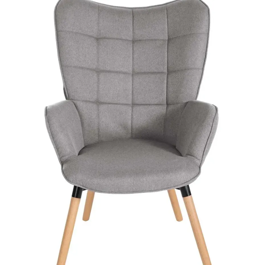 CLP Fauteuil Garding natura Frame - Stof - grijs