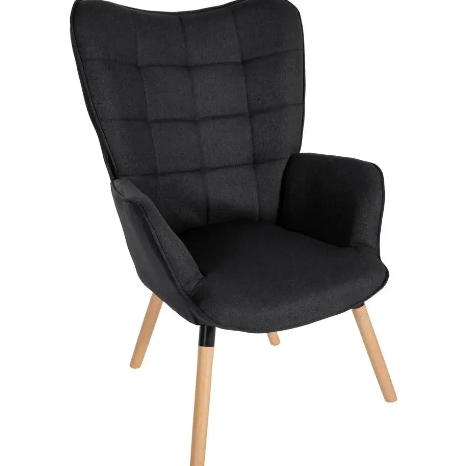 CLP Fauteuil Garding natura Frame - Stof - zwart