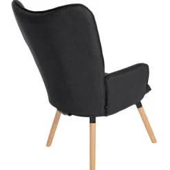 CLP Fauteuil Garding natura Frame - Stof - zwart