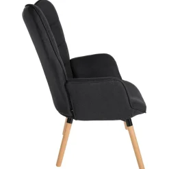 CLP Fauteuil Garding natura Frame - Stof - zwart