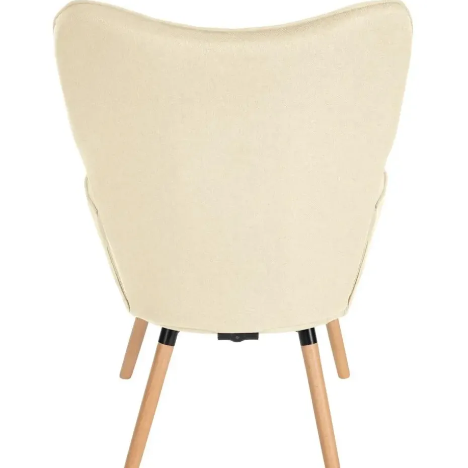 CLP Fauteuil Garding natura Frame - Stof - creme