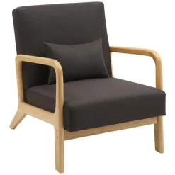 CLP Fauteuil Hibbing natura Frame - Hout - bruin