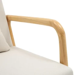 CLP Fauteuil Hibbing natura Frame - Hout - creme